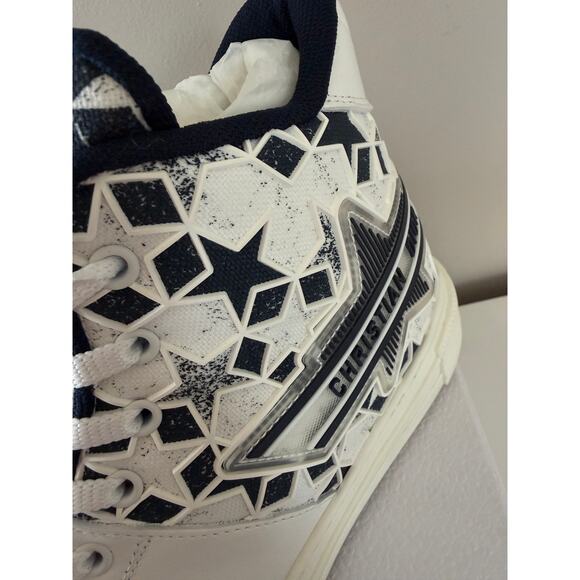 $1150 Christian Dior Walk N Dior Star Leather Sneakers Men Unisex Size 41 Shoes main image 8
